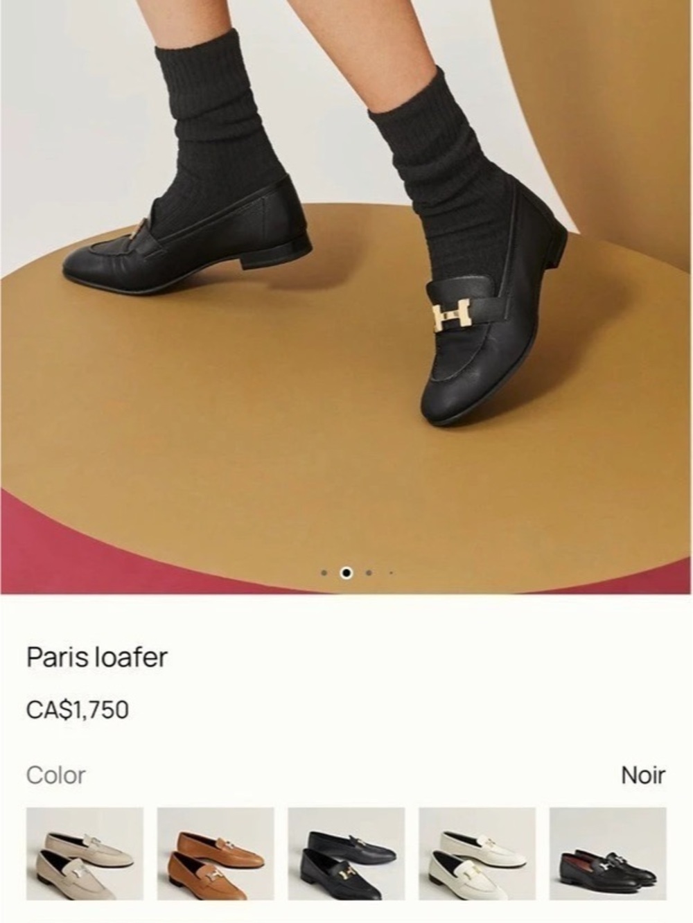 Hermès Paris loafer Black